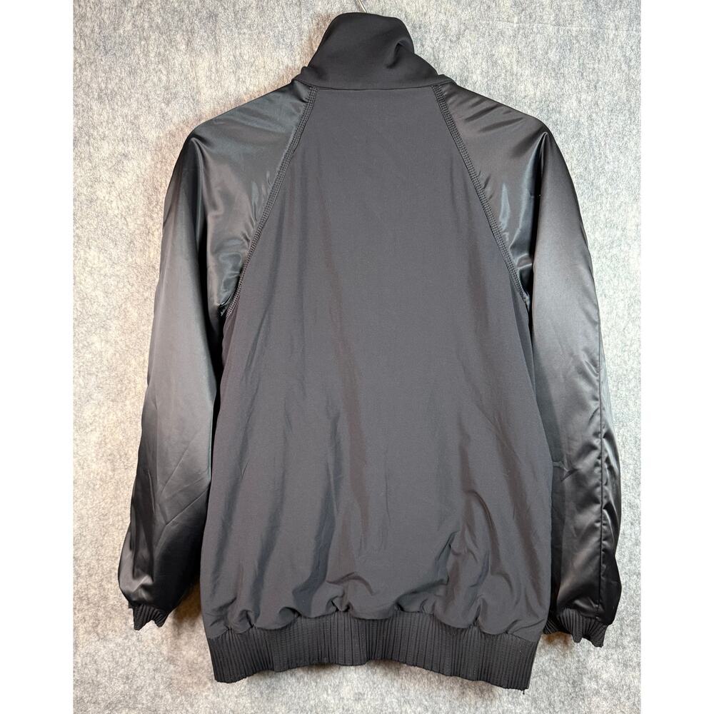 Lululemon Both Ways Bomber Reversible Black Gray Size 4/6 Fleece Satin Full Zip - Picture 5 of 9